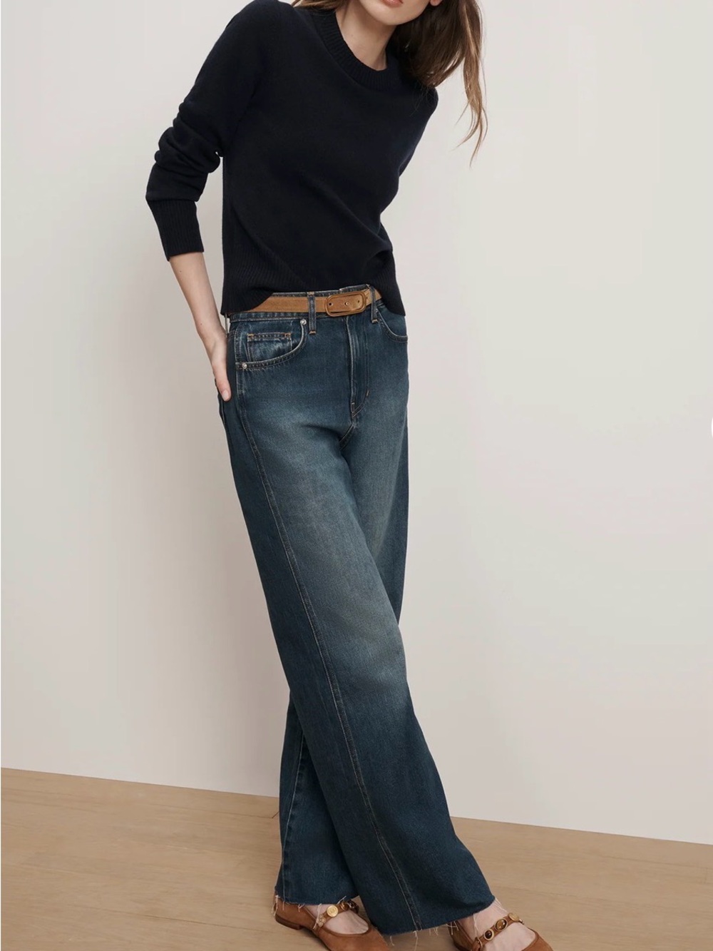 Veronica Beard Taylor Wide-Leg Jean Womens Jeans Sz 25